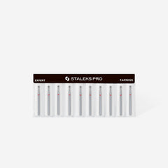 Burghiu diamant pentru unghii, "bil", rosie, diametru cap 2,5 mm