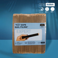 Disposable double-sided files papmAm on a wooden base EXPERT 22 80/100 grit (50 pcs)