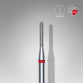 Dimanta naglu urbis ar noapaļotu cilindru sarkans EXPERT galvas diametrs 1,4 mm / darba daļa 8 mm