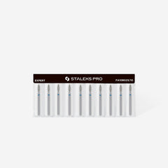 Burghiu diamant pentru unghii, "flame", albastru, diametru cap 2,3 mm, piesa de lucru 10 mm