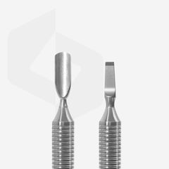 Empurrador de manicura oco EXPERT 100 TYPE 5 (empurrador arredondado + lâmina reta)