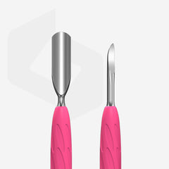 Πιεστικό μανικιούρ Gummy με λαβή σιλικόνης UNIQ 10 TYPE 6 (στρογγυλεμένο πλατύ πιεστικό και καθαριστικό νυχιών)