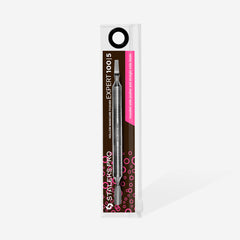 Empurrador de manicura oco EXPERT 100 TYPE 5 (empurrador arredondado + lâmina reta)
