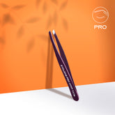 Eyebrow tweezers violet EXPERT 11 TYPE 4v (narrow beveled)