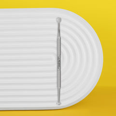 Kosmetoloogiline kahepoolne lusikas EXPERT 20 TYP 1 (Uno ja ovaalne 15 auguga)