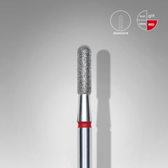 Dimanta naglu urbis ar noapaļotu cilindru sarkans EXPERT galvas diametrs 2,3 mm / darba daļa 8 mm