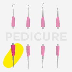 Pracovní část pusheru Combo UNIQ 35 úzký pilník na nehty s ohnutým koncem