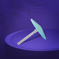 Slanted рlastic рedicure disc PODODISC L EXPERT and set of ring like disposable files 180 grit 5 pcs (25 mm)