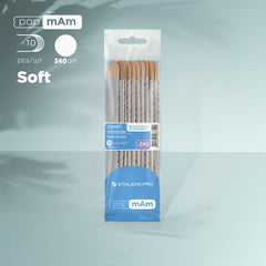 Limas desechables papmam (base blanda) en una base de madera SMART 20 (10 pcs)