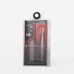 Professional eyelash tweezers EXPERT 40 TYPE 13 (L-shaped, 40')