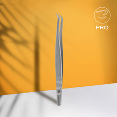 Professional eyelash tweezers EXPERT 40 TYPE 13 (L-shaped, 40')