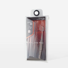 Professional eyelash tweezers EXPERT 40 TYPE 8 (L-shaped, 85')