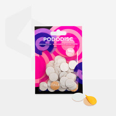 White refill pads for pedicure disc PODODISC STALEKS PRO S (50 pc)