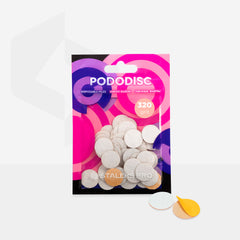 White refill pads for pedicure disc PODODISC STALEKS PRO S (50 pc)