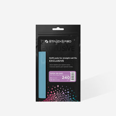 Αρχίδια μιας χρήσης για ίσια λίμα νυχιών (με μαλακό αφρώδες στρώμα) EXCLUSIVE 20, 240 grit (30 τεμ.)