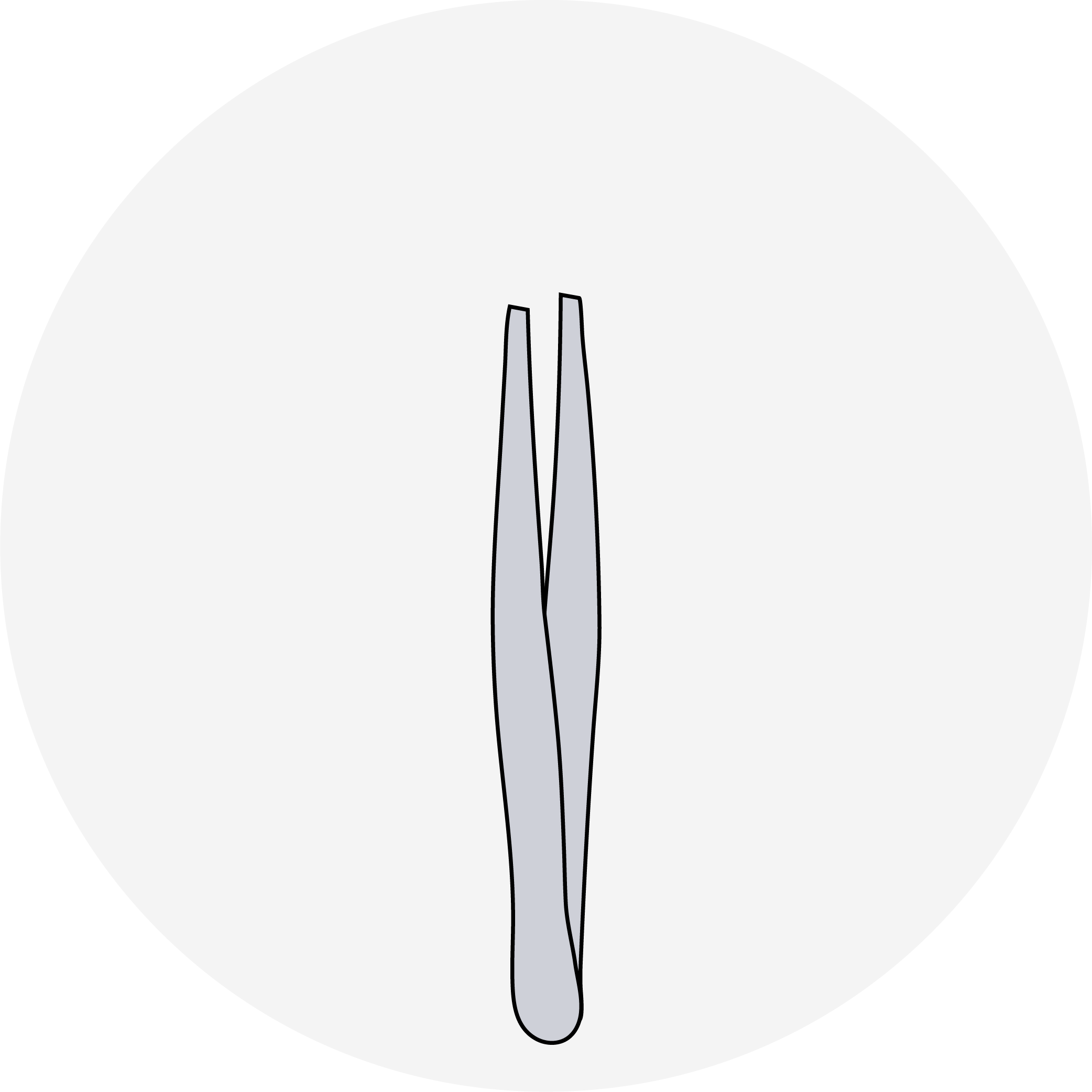Eyebrow tweezers