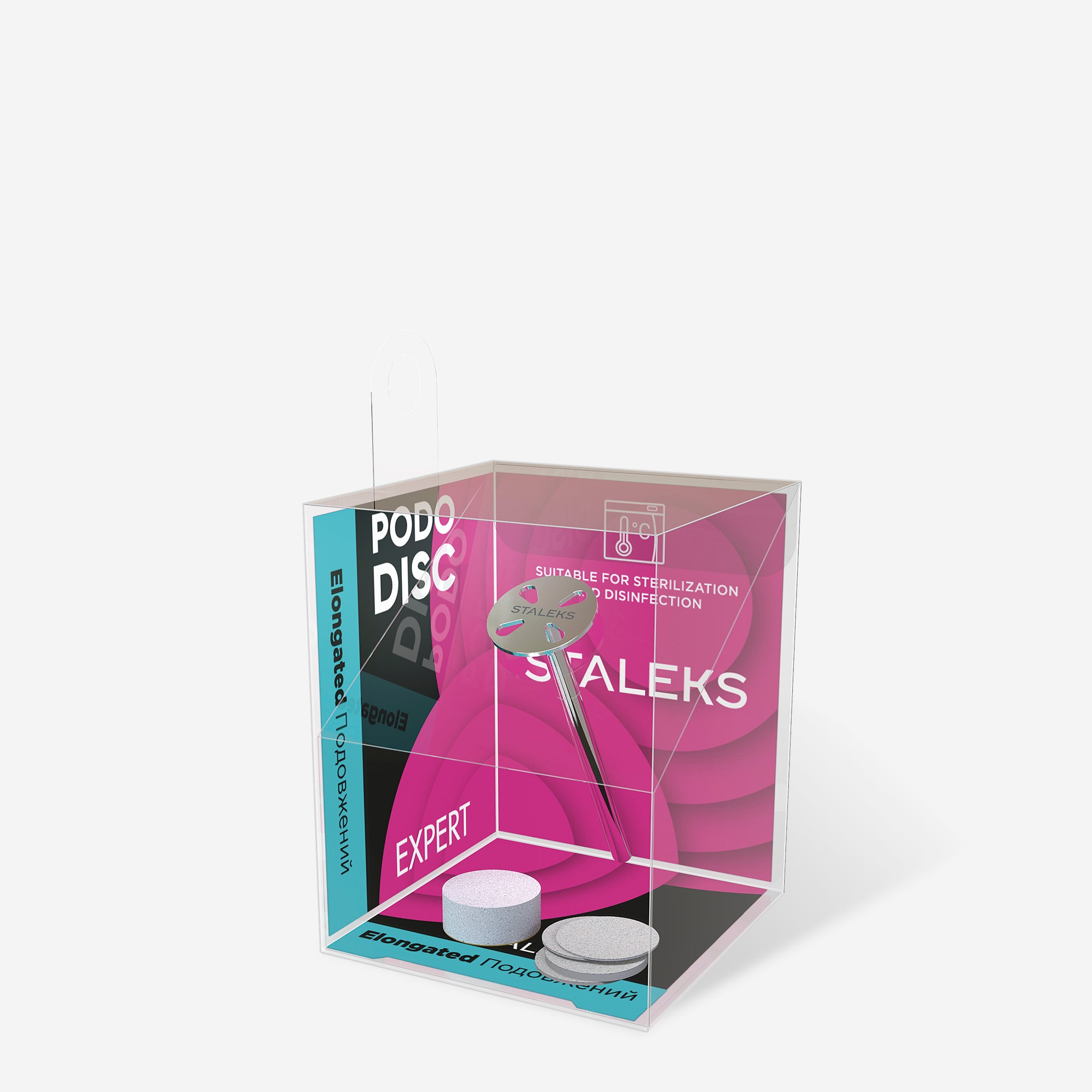 STALEKS EXPERT PODODISC XS Disco per pedicure allungato con lime intercambiabili, grana 180, 10 mm (5 pz)