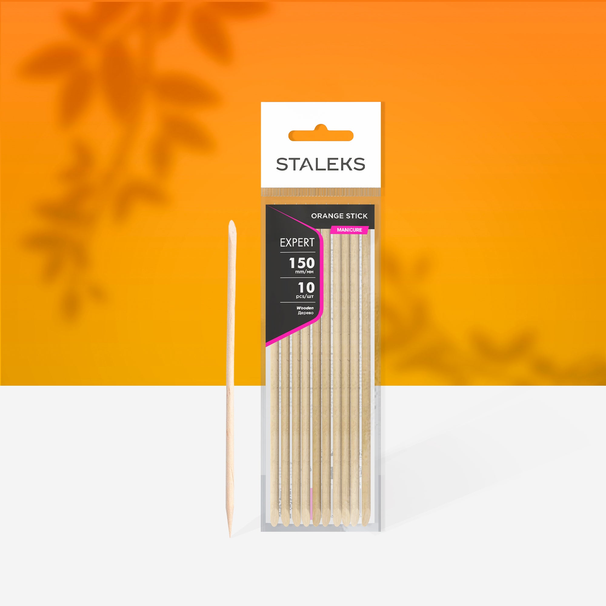 STALEKS EXPERT Palito de naranjo de madera, 150 mm (10 uds.)