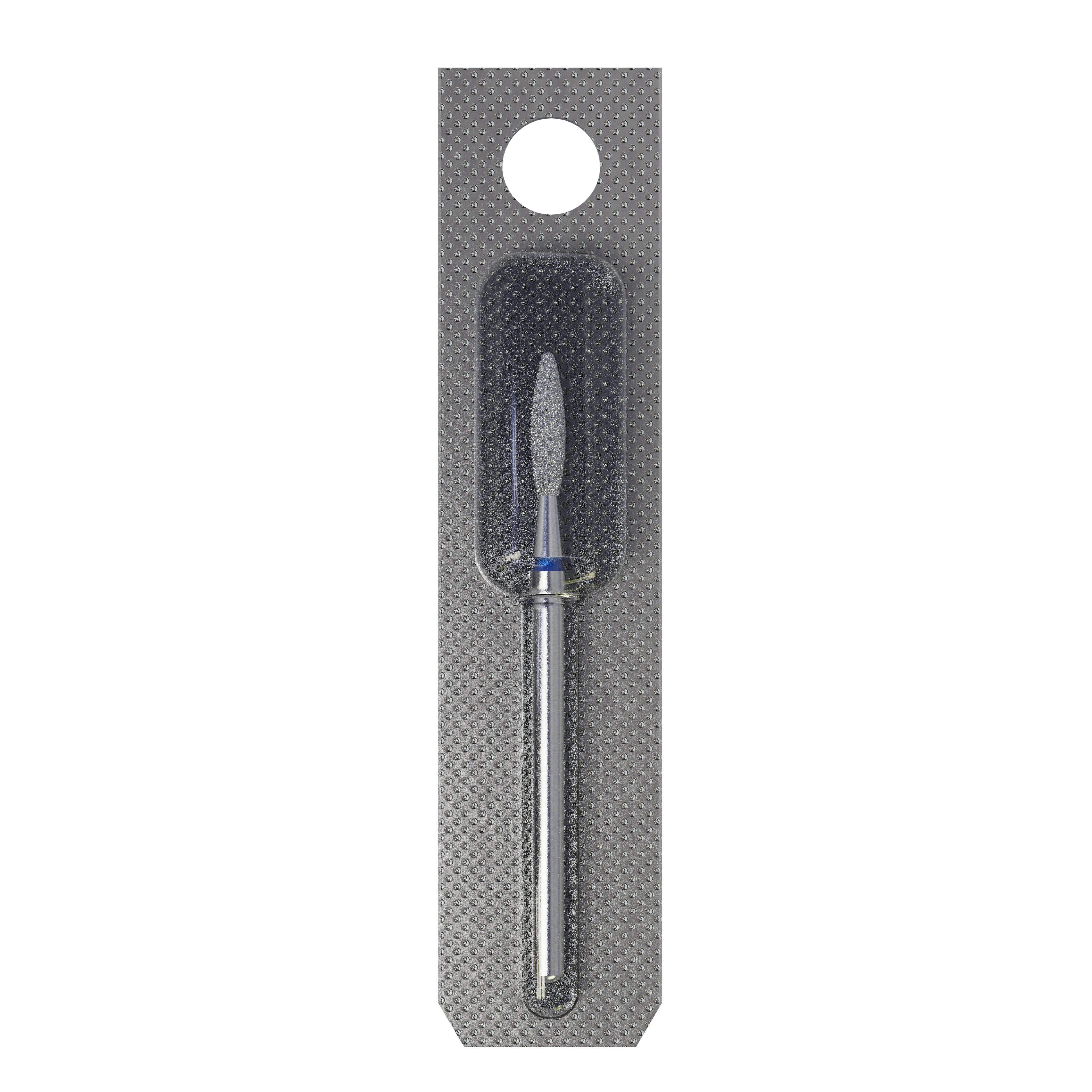 STALEKS EXPERT Diamond nail drill bit flame blue, head diameter 2,3 mm, working part 10 mm