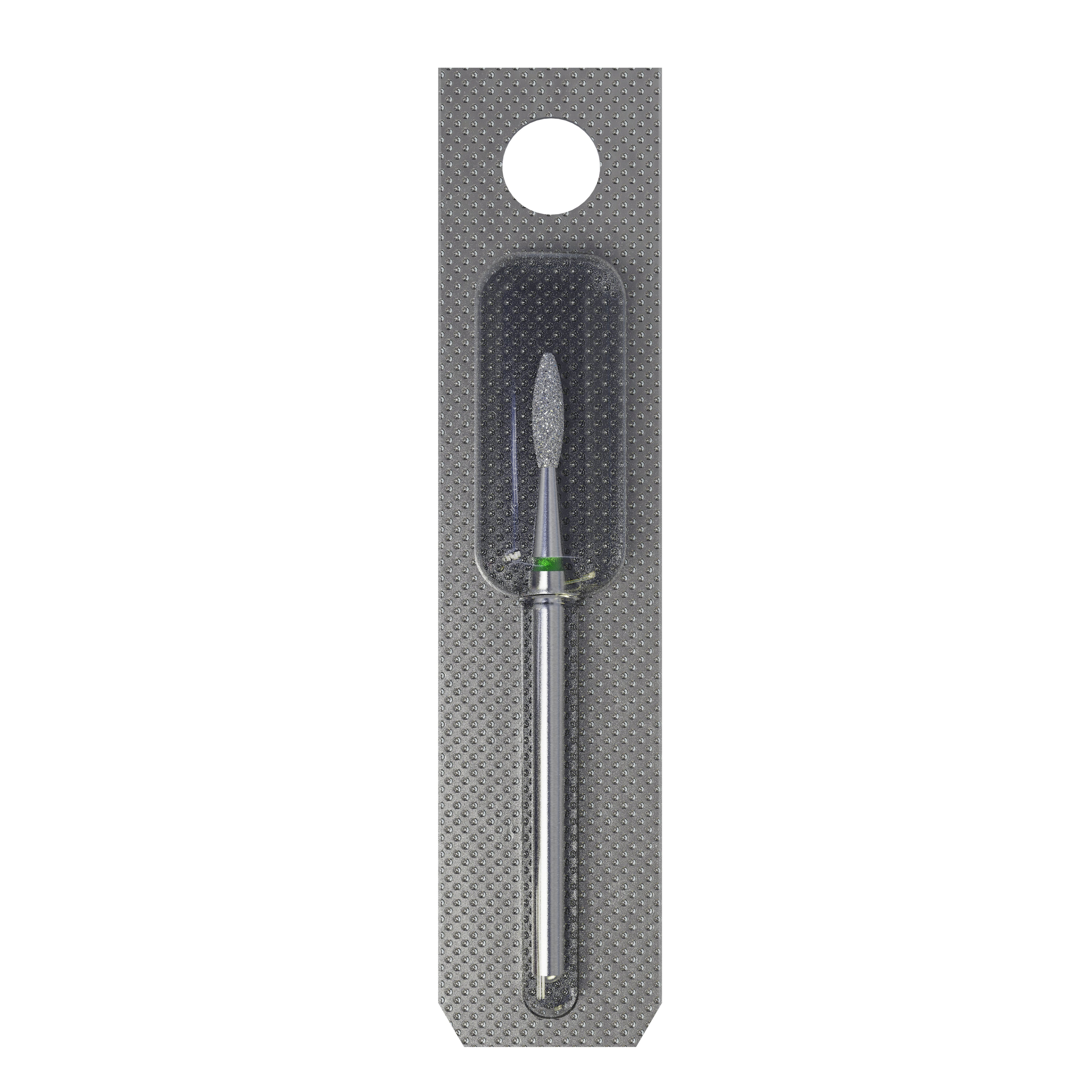 STALEKS EXPERT Elmas freze "alev" yeşil, çap 2,1 mm, çalışma kısmı 8 mm