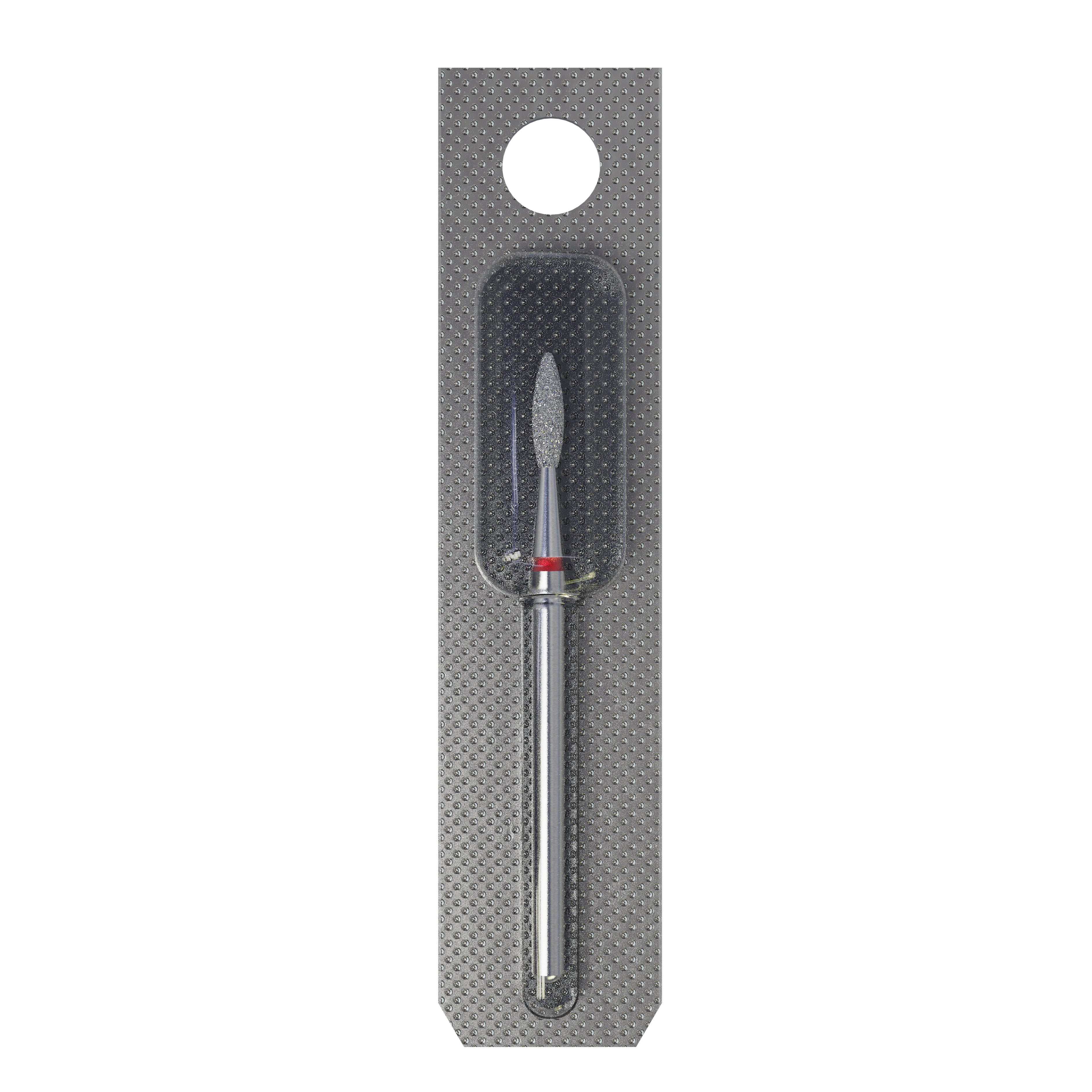 STALEKS EXPERT Fresa diamantada «Llama» roja, diámetro 2,1 mm, parte de trabajo 8 mm