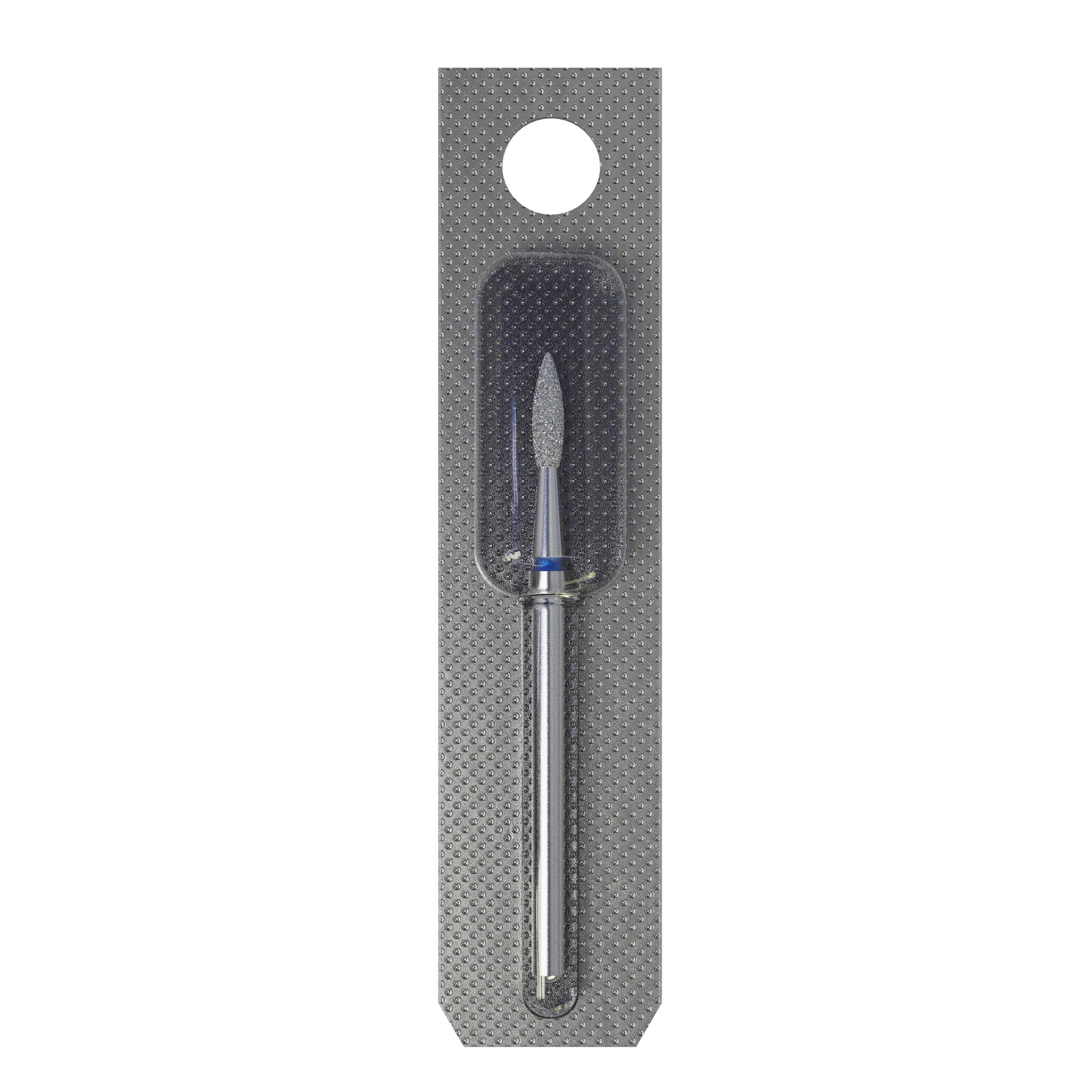 STALEKS EXPERT Diamantfräser „Spitze Flamme“ blau, Durchmesser 2,1 mm, Arbeitsteil 8 mm