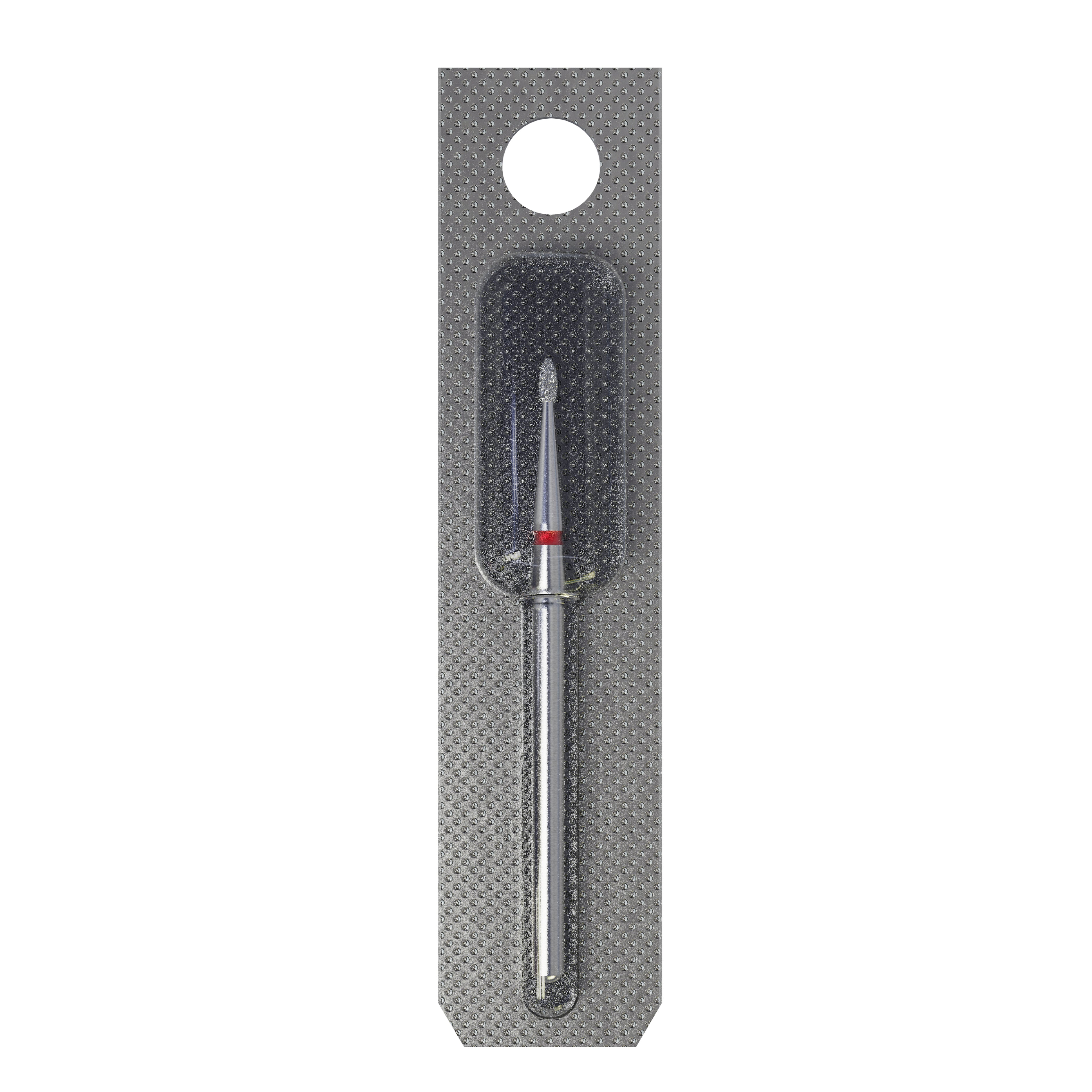 STALEKS EXPERT Elmas freze, yuvarlak tomurcuk, kırmızı, çap 1,2 mm, çalışma kısmı 3 mm