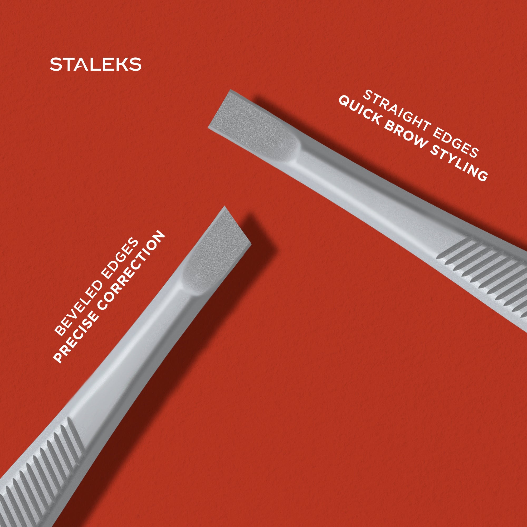 STALEKS CLASSIC 10 TYPE 8 Eyebrow tweezers wide straight, crab-style