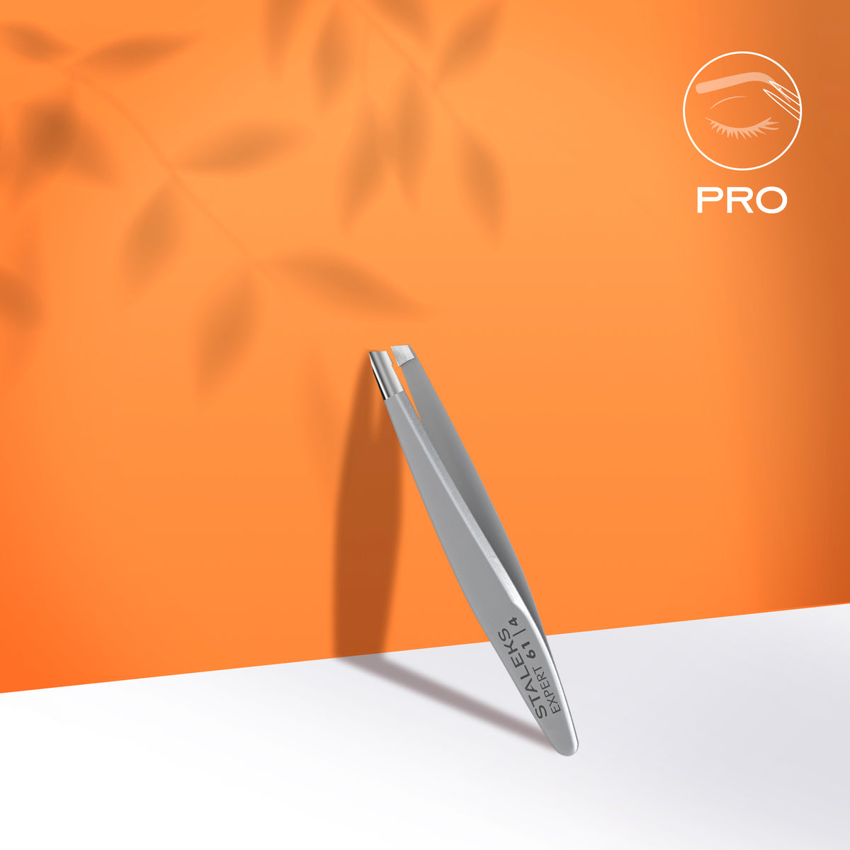 STALEKS EXPERT 61 TYPE 4 Professional eyebrow tweezers narrow beveled