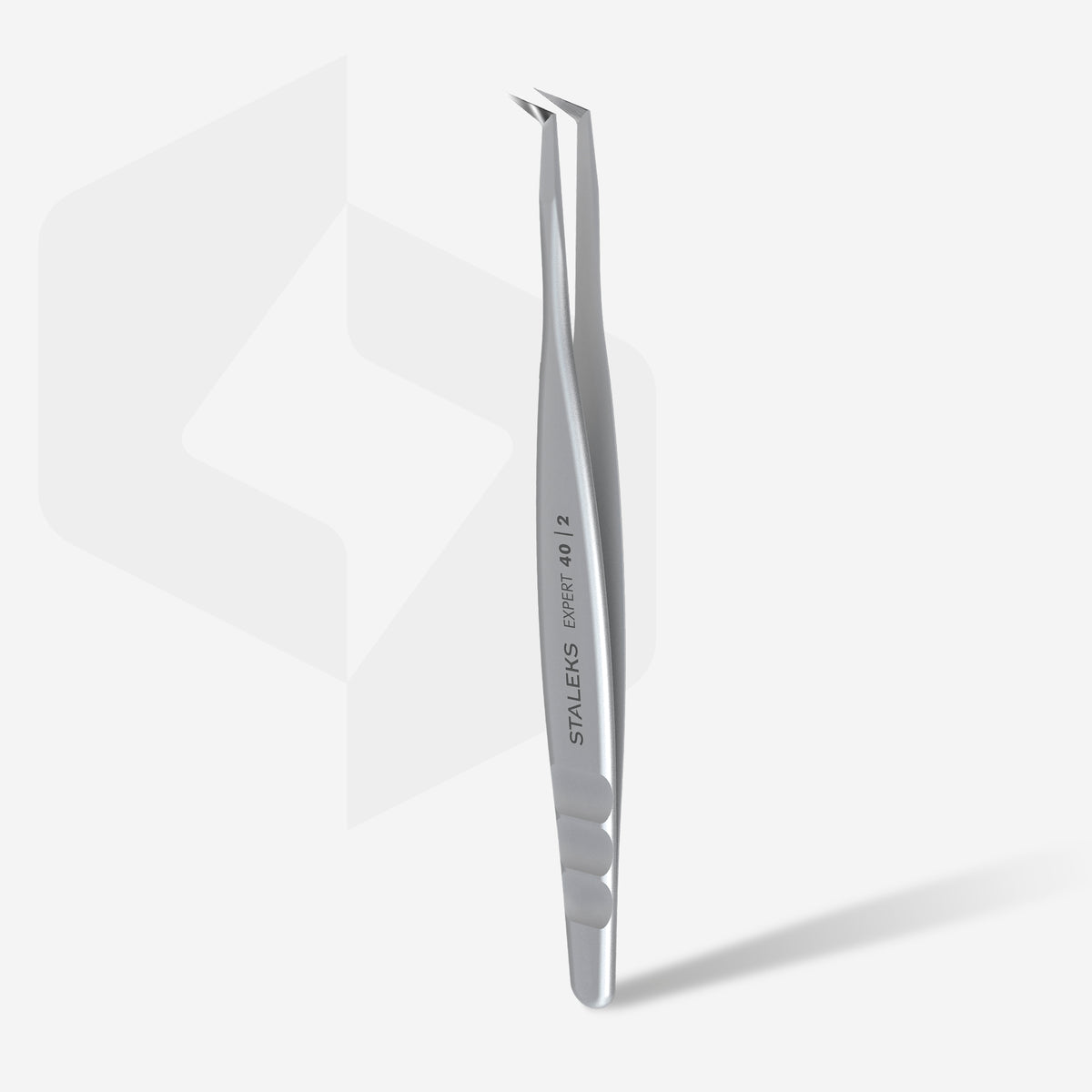 STALEKS EXPERT 40 TYPE 2 Profesyonel kirpik uzatma cımbızı, L şeklinde, 70°