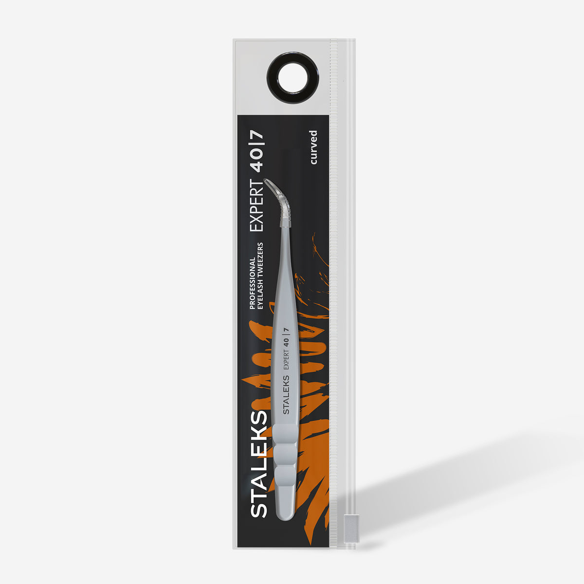 STALEKS EXPERT 40 TYPE 7 Professional lash tweezers with fiber tips, curved