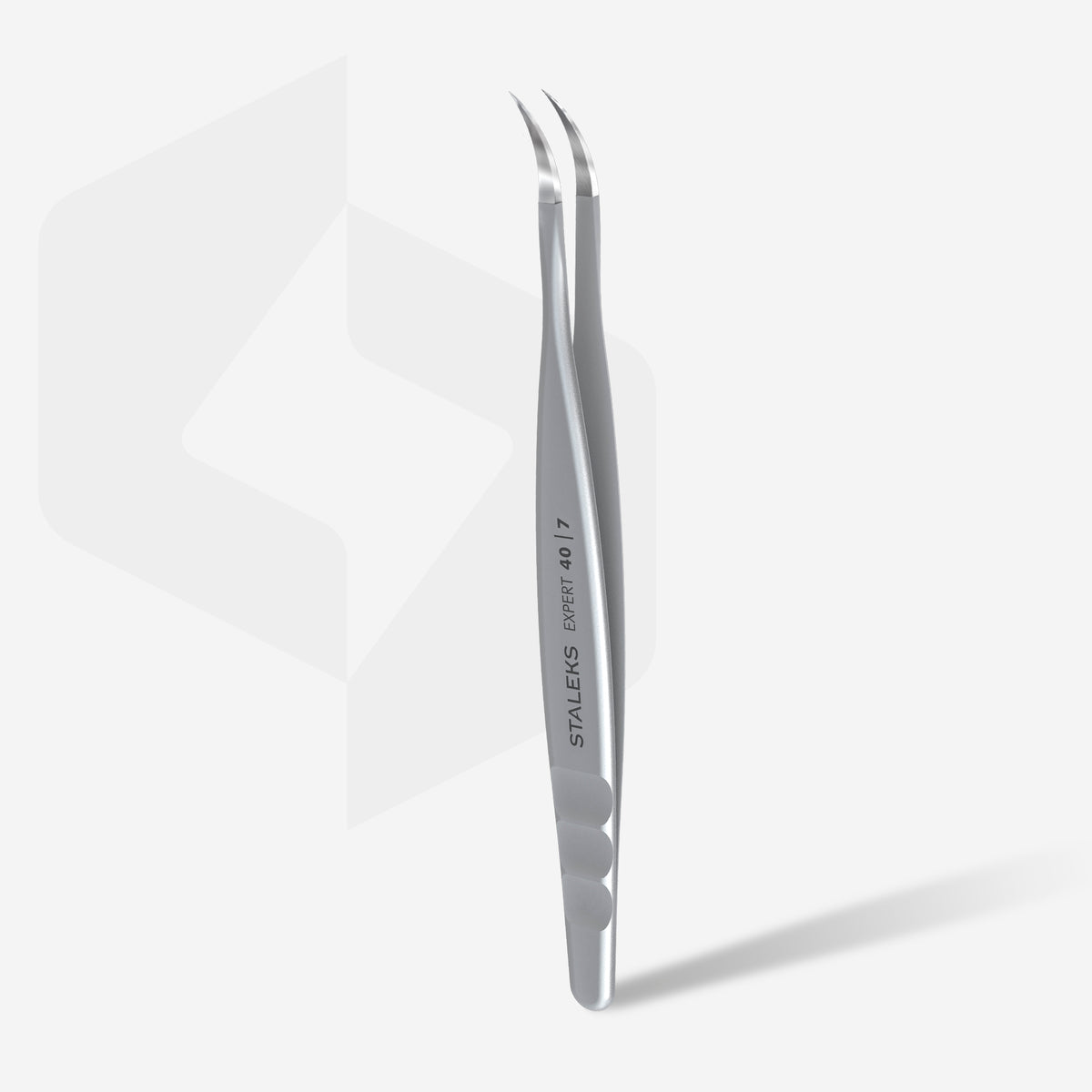 STALEKS EXPERT 40 TYPE 7 Professional lash tweezers with fiber tips, curved