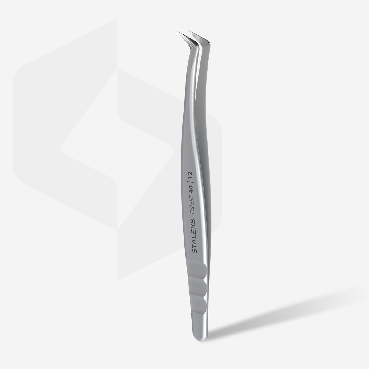 STALEKS EXPERT 40 TYPE 12 Profesyonel kirpik uzatma cımbızı, L şekilli, 65°