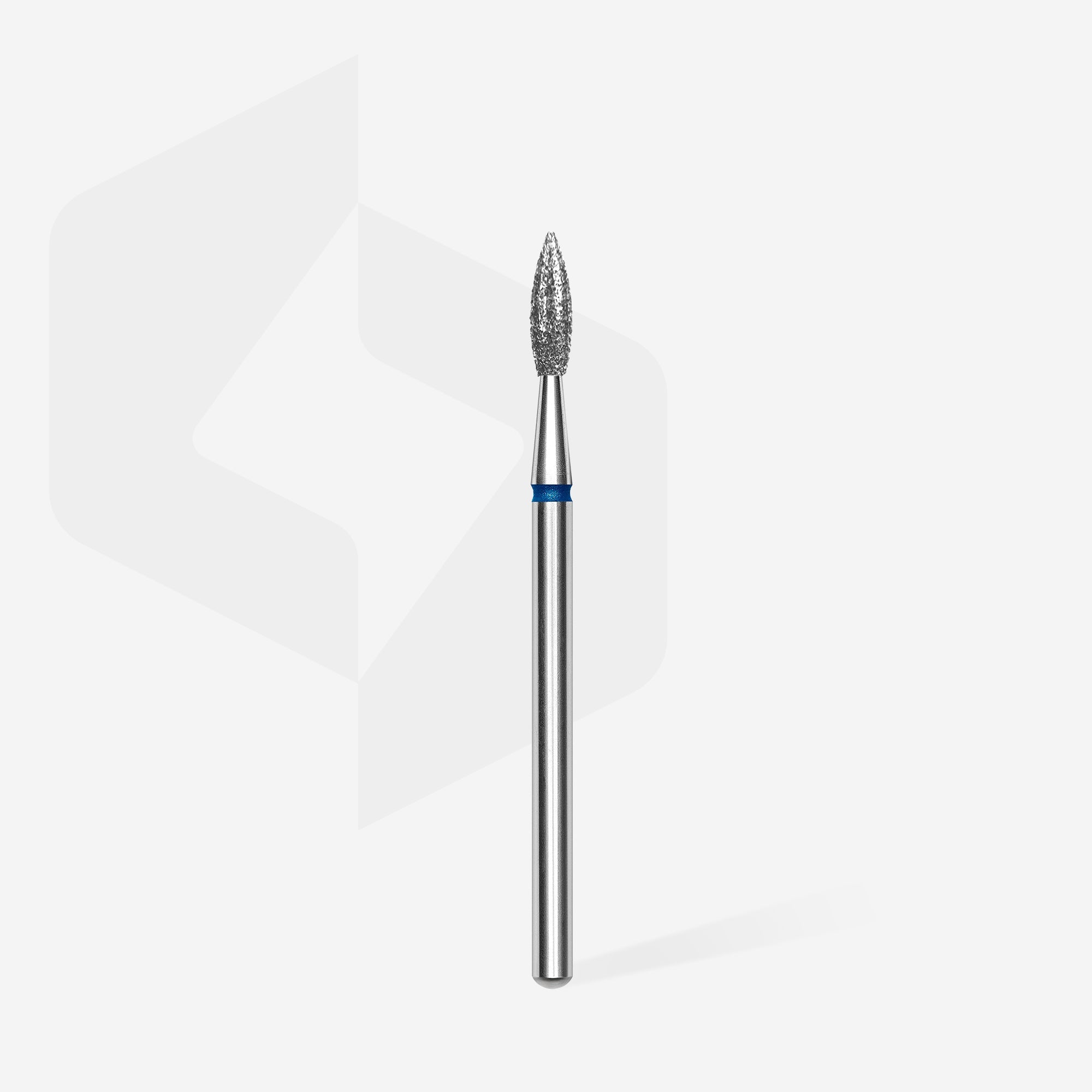 STALEKS EXPERT Freza diamantată «flacără» ascuțită albastră, diametru 2,3 mm, partea de lucru 8 mm