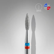 STALEKS EXPERT Elmas freze DUO "alev" kırmızı-mavi, çap 2,1 mm, çalışma kısmı 8 mm
