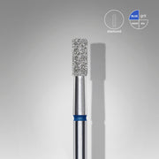 STALEKS EXPERT Diamond nail drill bit cylinder blue, head diameter 2,5 mm, working part 6 mm