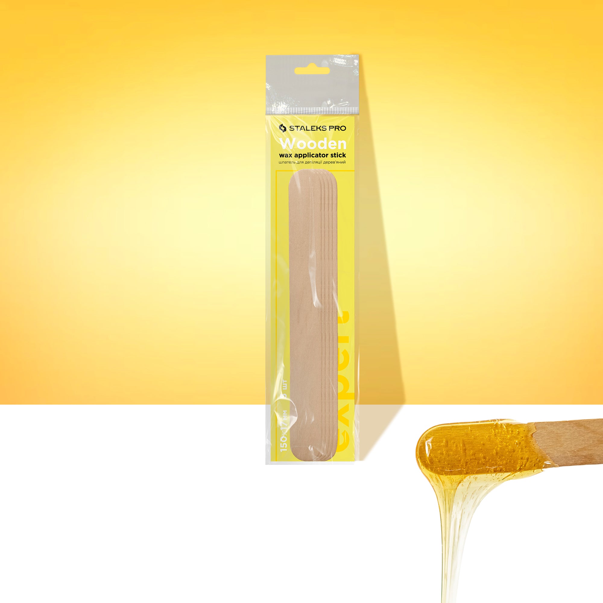 STALEKS EXPERT Wooden wax applicator stick, 150x17 mm (5 pcs)