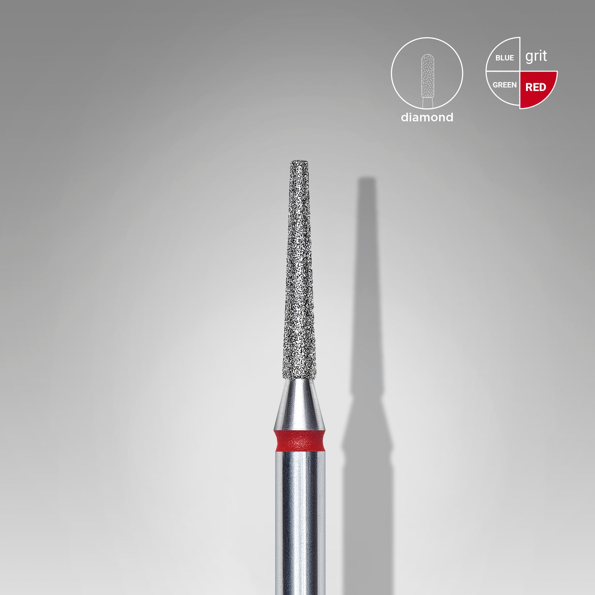 STALEKS EXPERT Freza diamantată «con trunchiat» roșie, diametru 1,6 mm, partea activă 10 mm