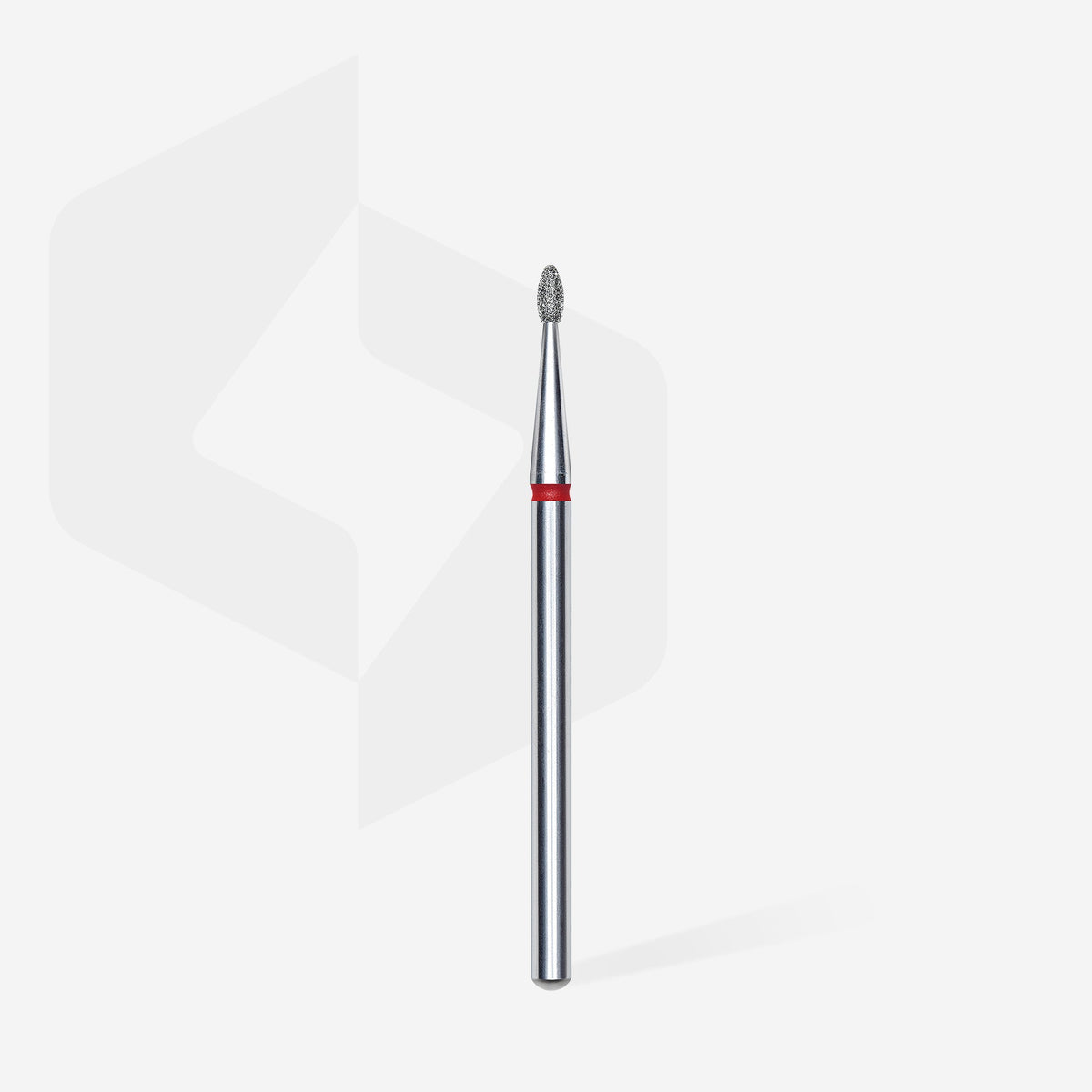 STALEKS EXPERT Fresa diamantata Gemma arrotondata rossa, diametro 1,6 mm, parte lavorativa 3,4 mm