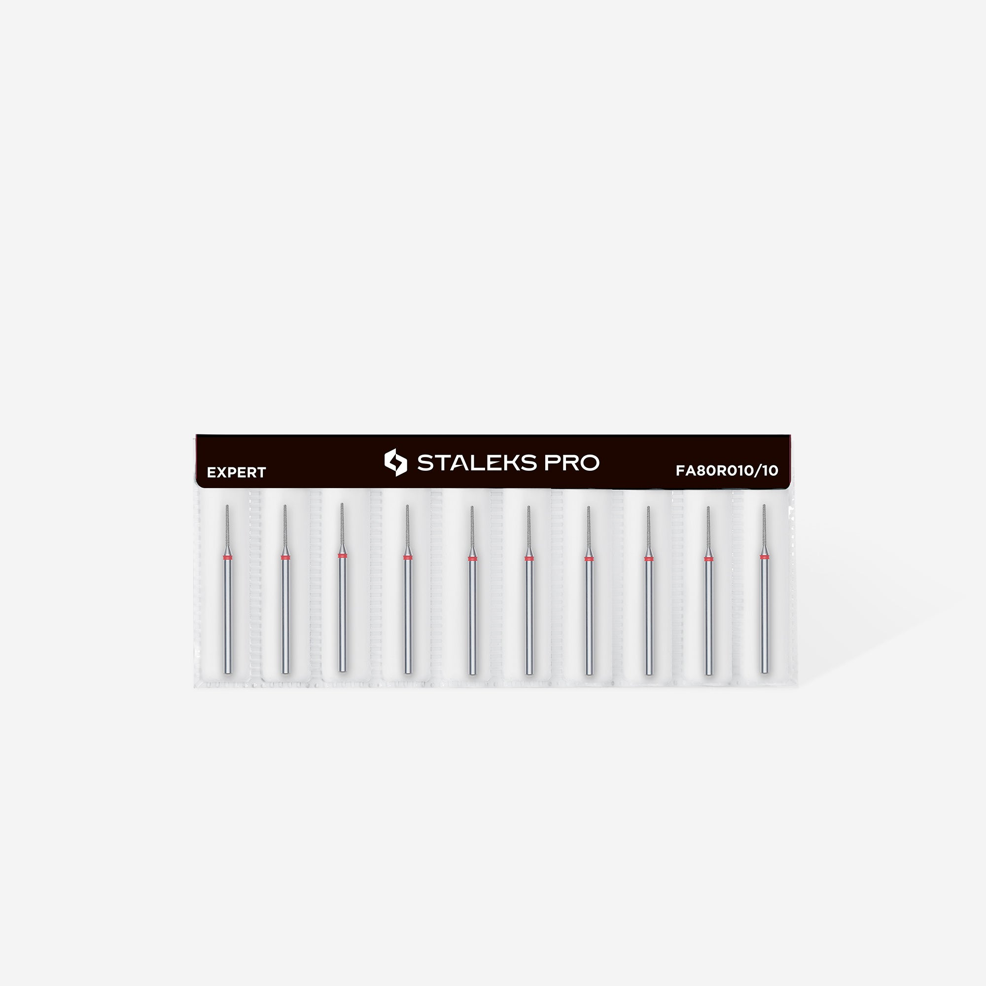 STALEKS EXPERT Fresa diamantada «aguja» roja, diámetro 1 mm, parte de trabajo 10 mm