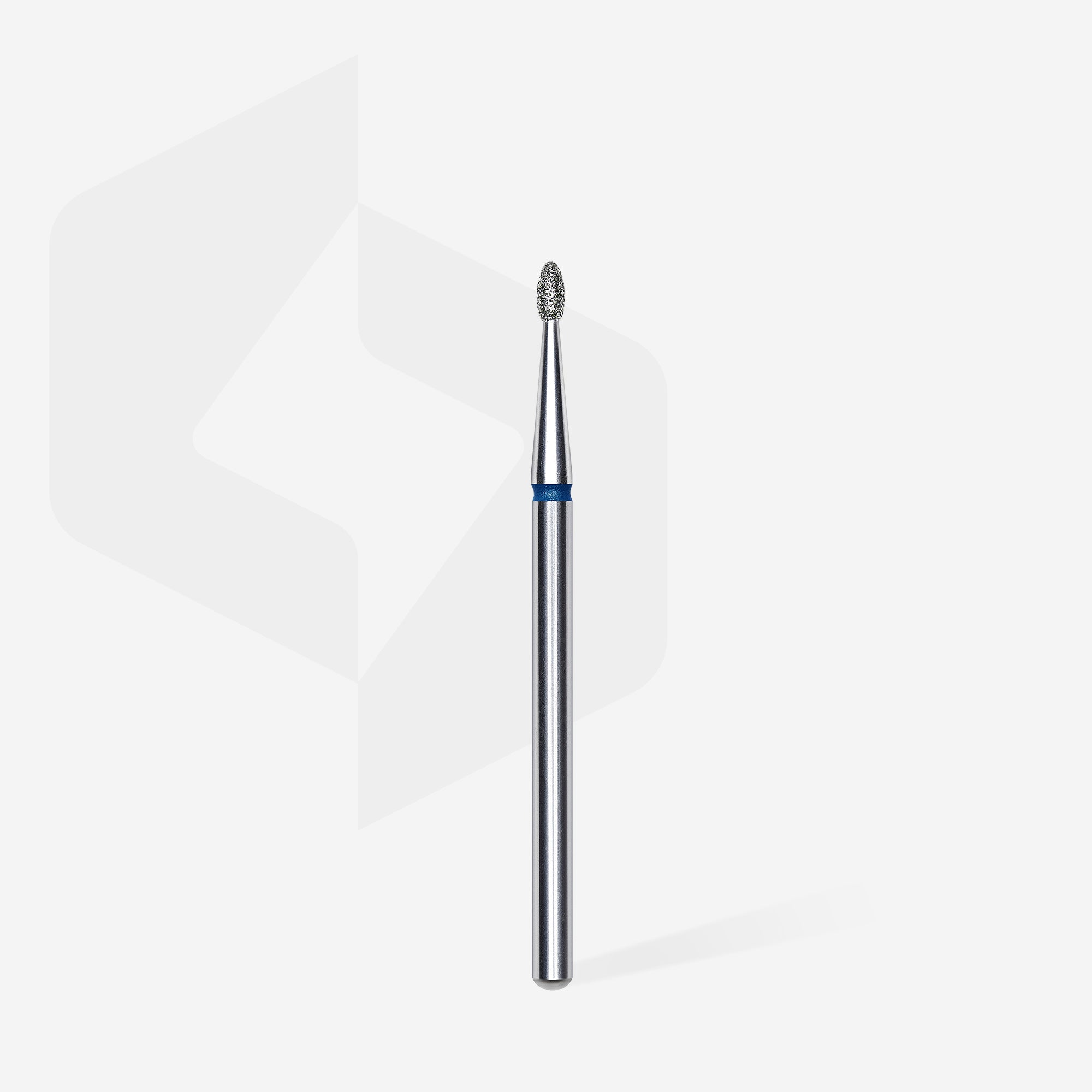 Diamond nail drill bit rounded bud blue EXPERT head diameter 1,6 mm / working part 3,4 mm