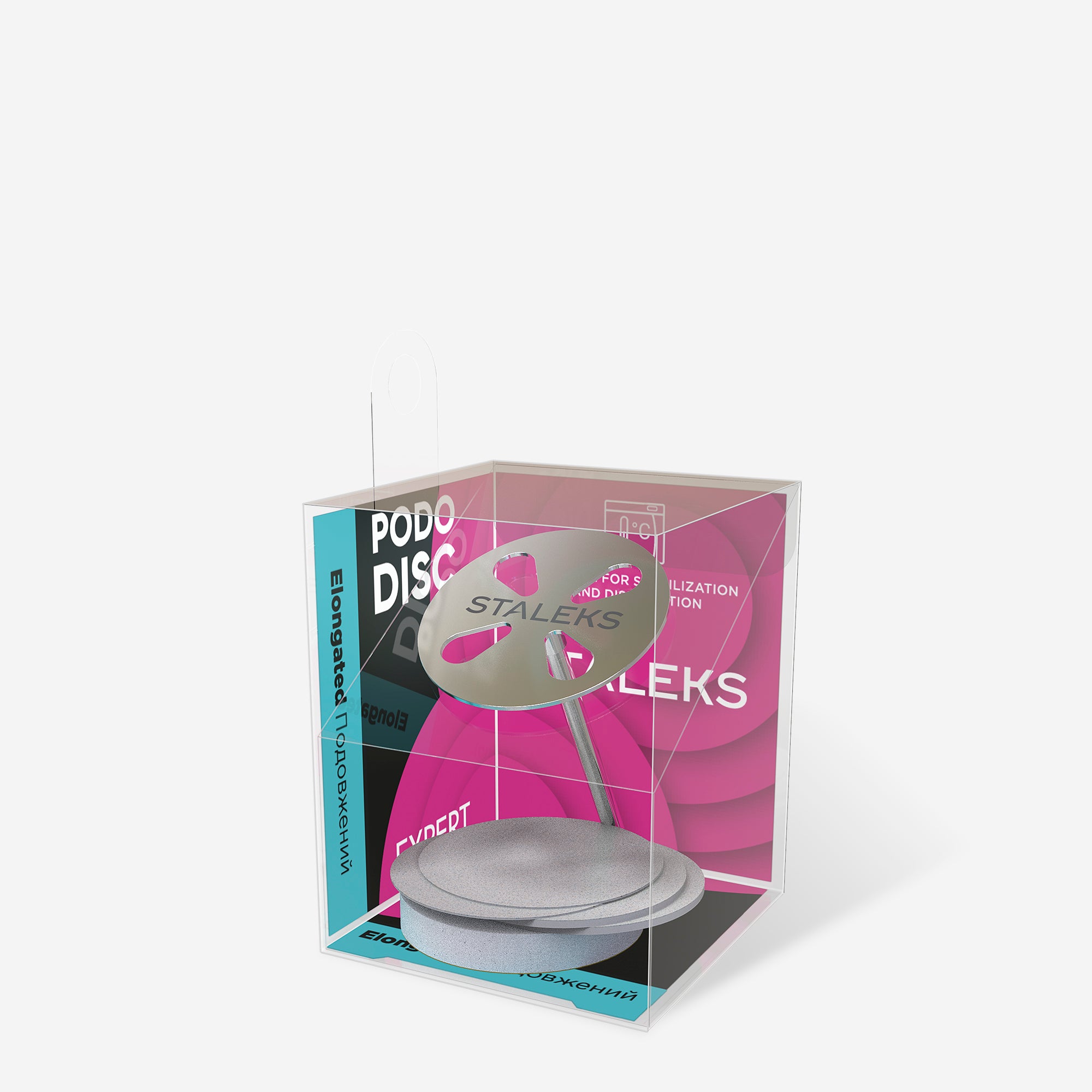STALEKS EXPERT PODODISC L Disco per pedicure allungato con lime intercambiabili, grana 180, 25 mm (5 pz)