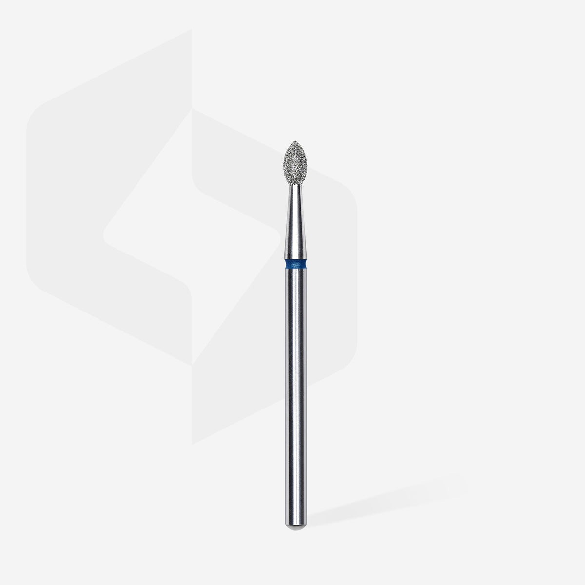 STALEKS EXPERT Diamond nail drill bit pointed bud blue, head diameter 2,5 mm, working part 4,5 mm