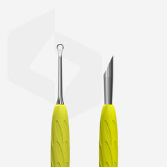 Manikīra stūmējs Gumijveida ar silikona rokturi UNIQ 11 TYPE 2 (slīpēts un ar cilpiņu)