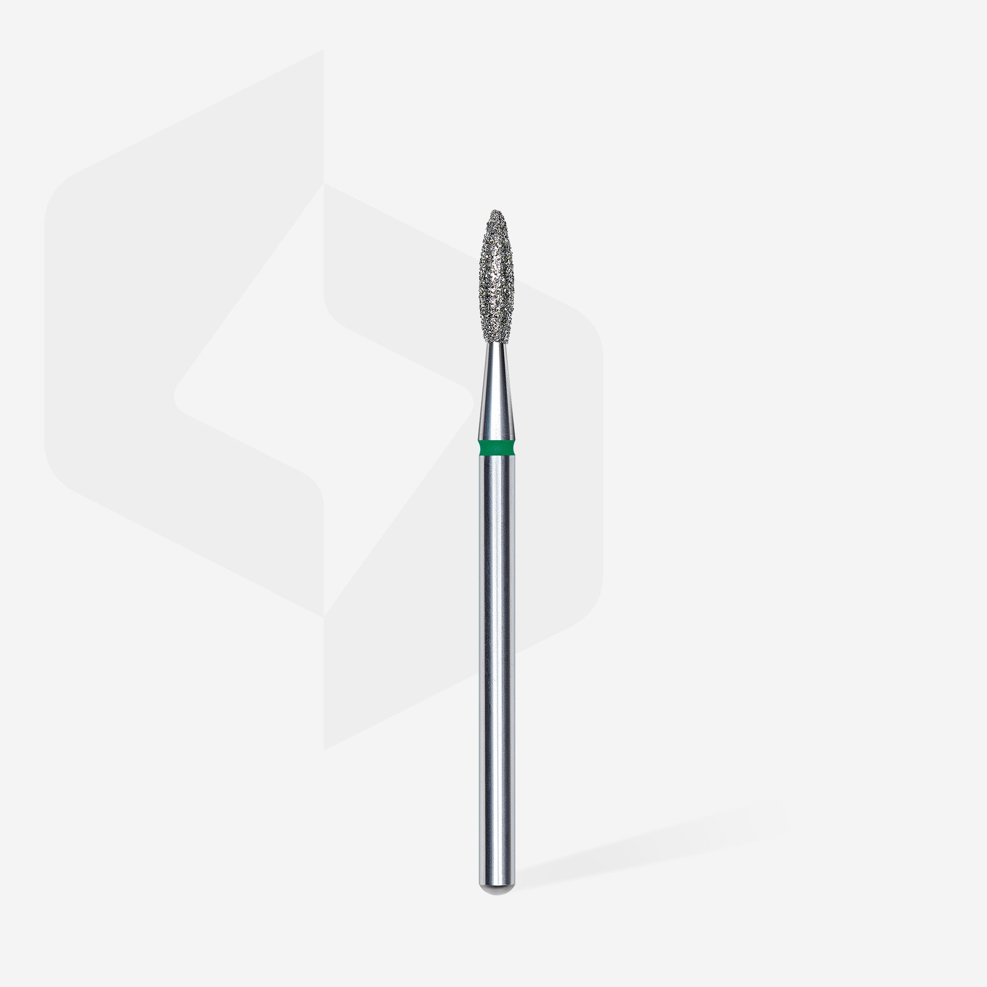 STALEKS EXPERT Freza diamantată «flacără» verde, diametru 2,1 mm, partea activă 8 mm