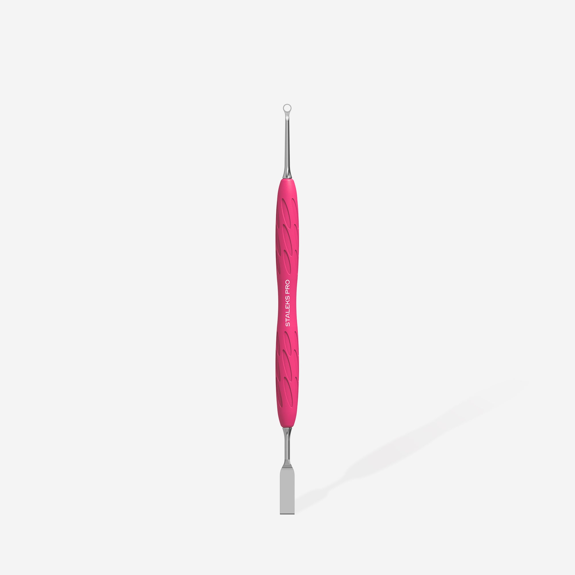 Лопатка манікюрна з силіконовою ручкою "Gummy" UNIQ 11 TYPE 1 (пушер плоский прямий + кільце)
