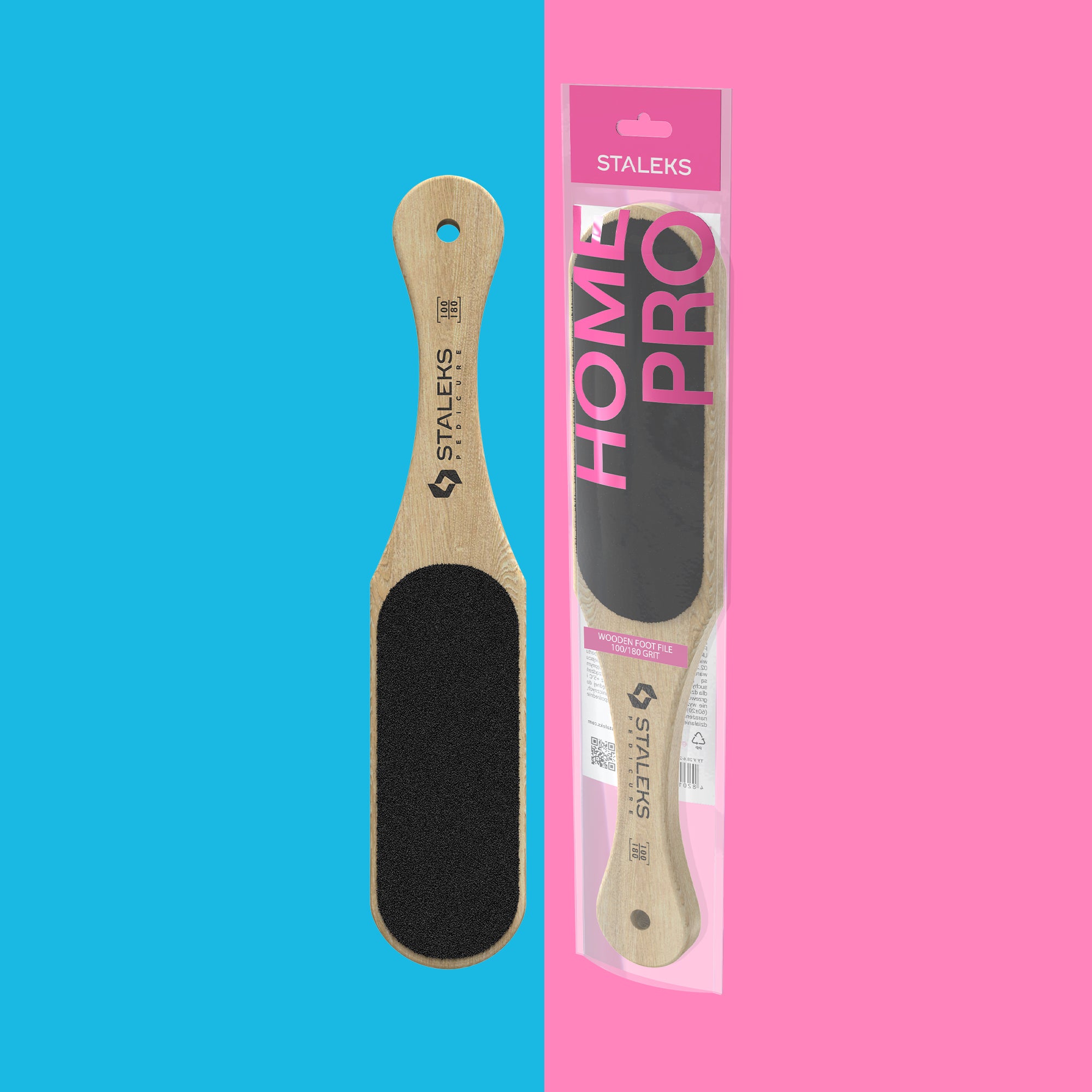 STALEKS Wooden foot file HOME PRO 100/180 grit