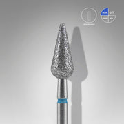 STALEKS EXPERT Freza diamantată «pară ascuțită» albastră, diametru 5 mm, partea de lucru 12 mm