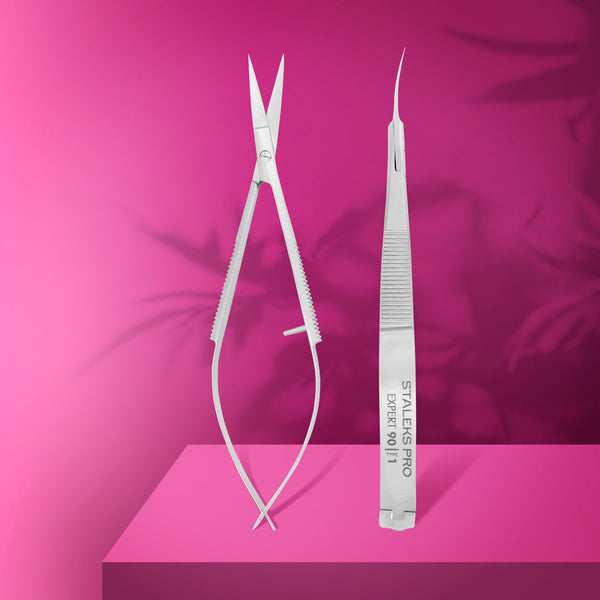 Professional cuticle micro scissors EXPERT 90 TYPE 1 – STALEKS
