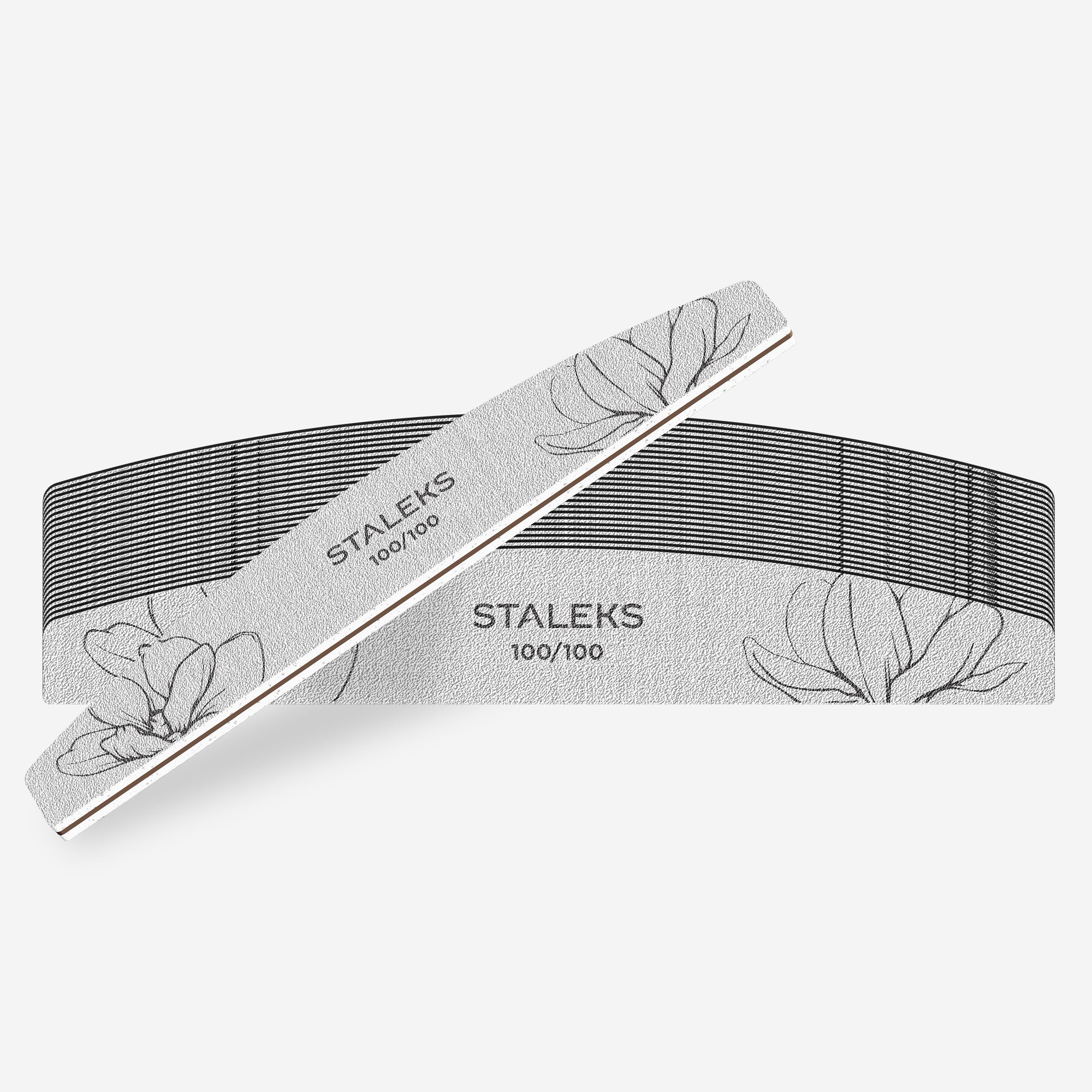 STALEKS EXPERT 40 Pilită minerală pentru unghii în formă de semilună, 100/100 grit (25 buc)